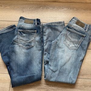 2-pairs of Buckle (BKE) jeans size 30x32